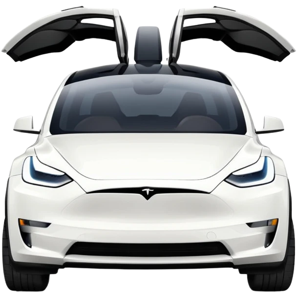 Teslamodel Y white emoji