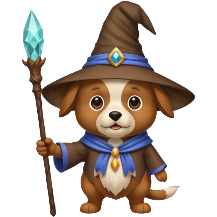 Dog wizard emoji
