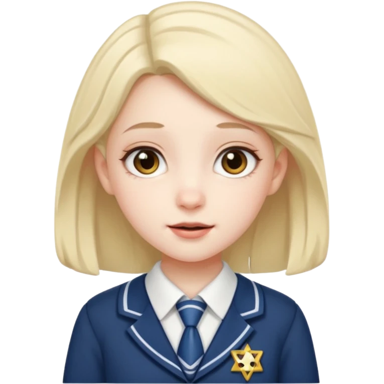 cute school girl jewish emoji