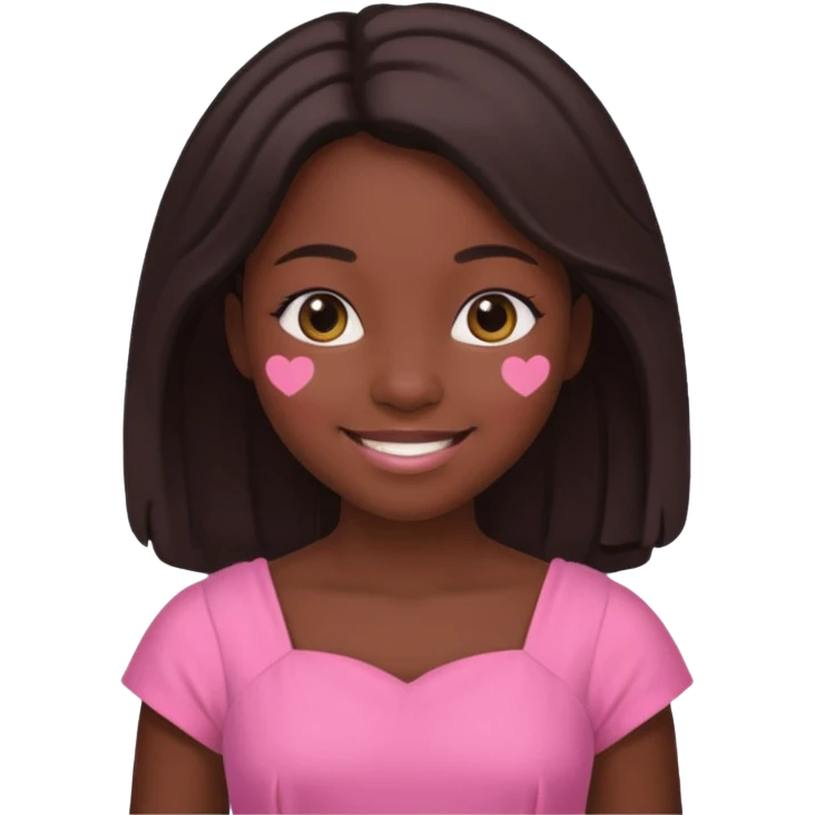 Black Christian girly girl emoji