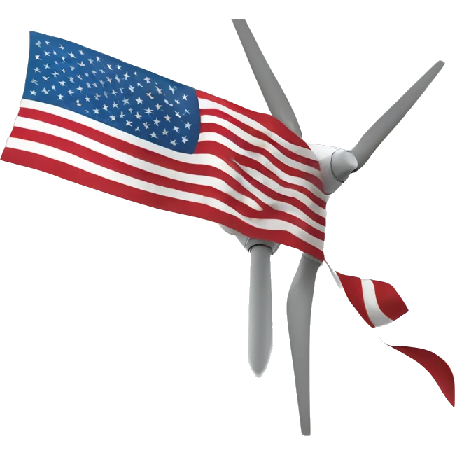 wind generator usa flag emoji