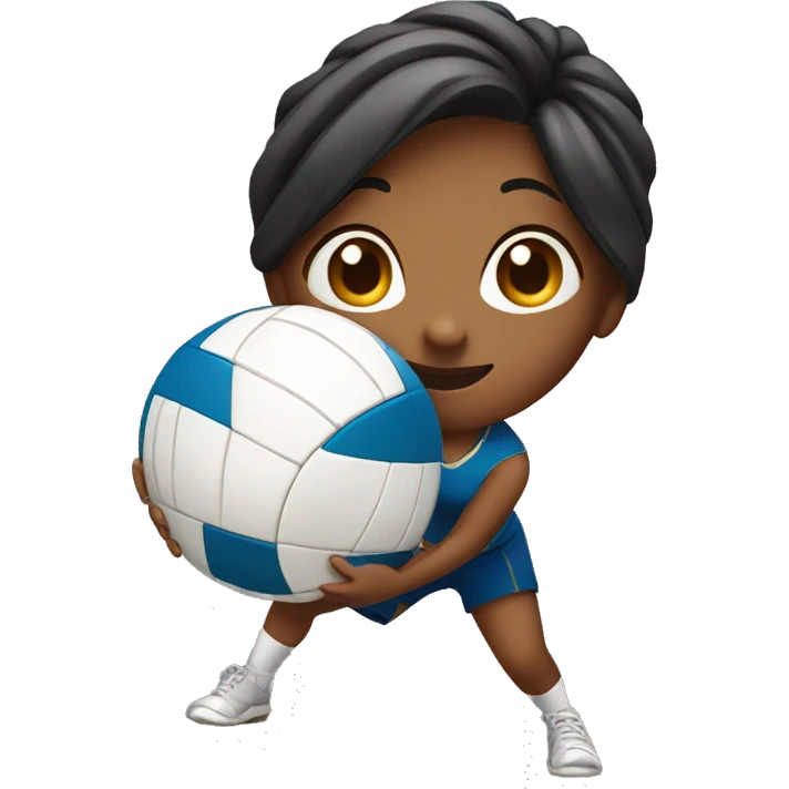 Girl playing Volleyball  emoji