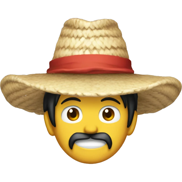 Alíen con sombrero de luffy emoji
