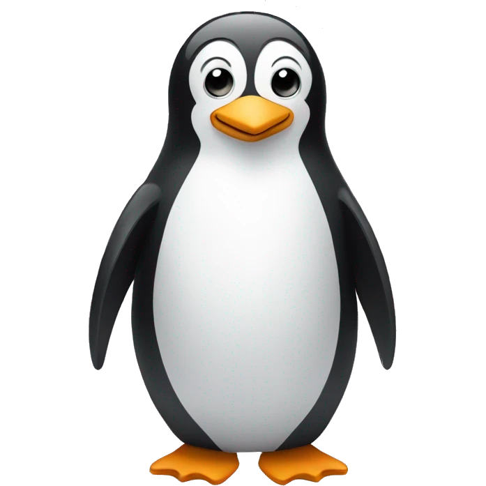 Penguin who is programming and coding emoji