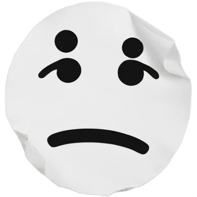 Dot on a piece of paper emoji