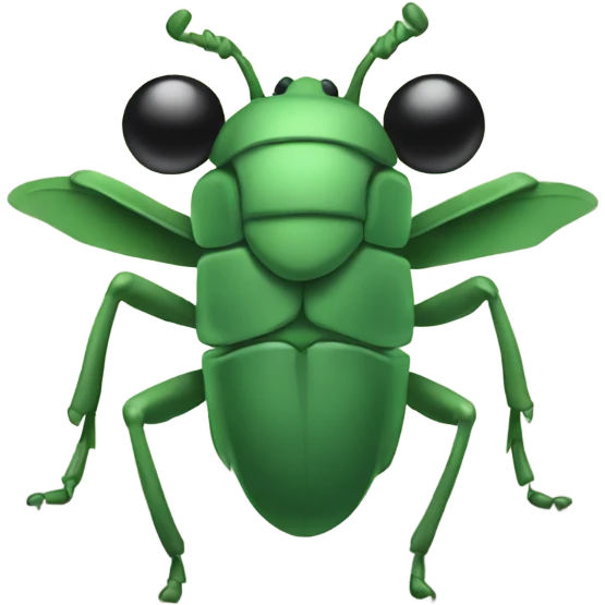 bugs in a big emoji