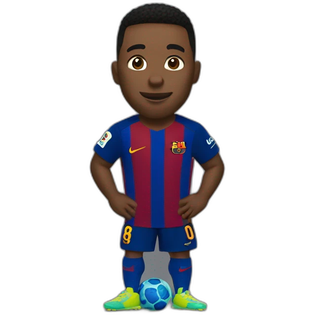 Ronaldhino playing for barcelona emoji