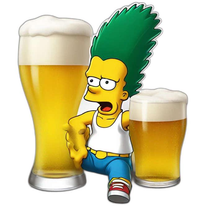 bart-simpson-qui-boit-une-biere emoji