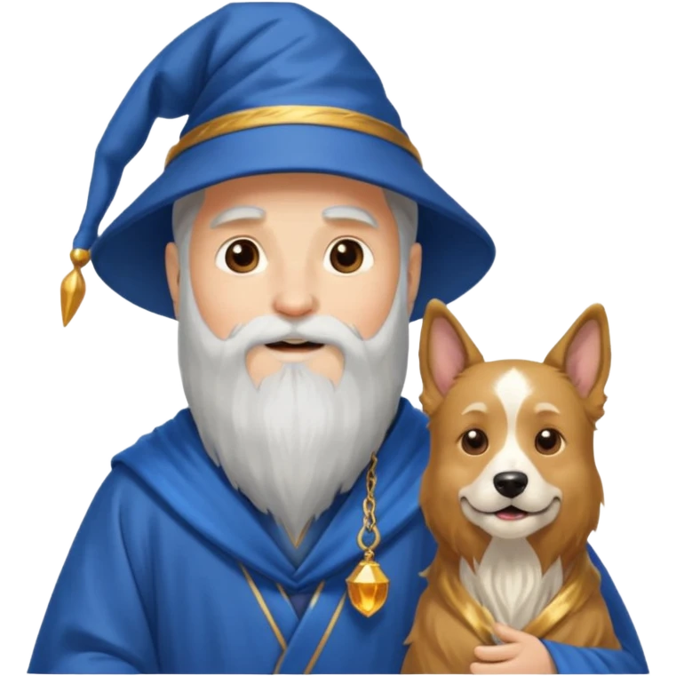 Wizard and dog emoji