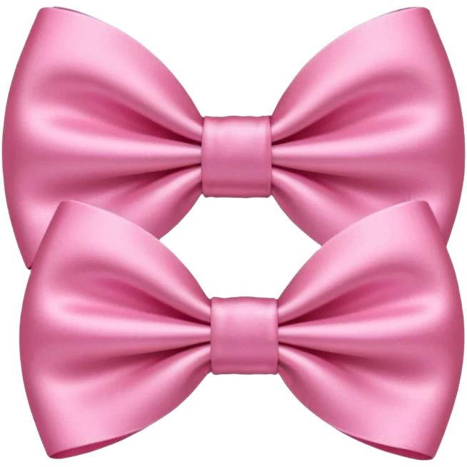 Pink bows emoji