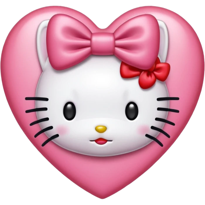 hello kitty heart emoji