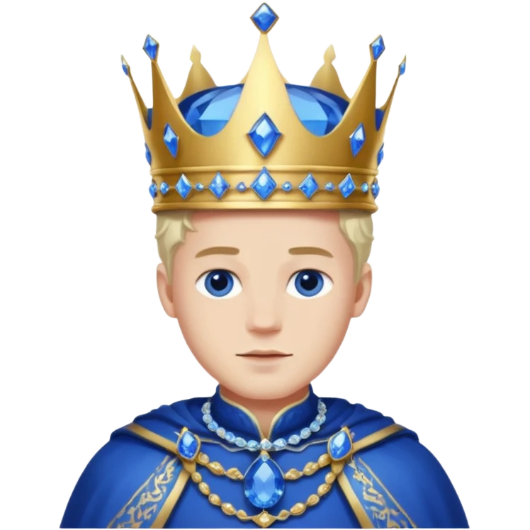 Sapphire king emoji