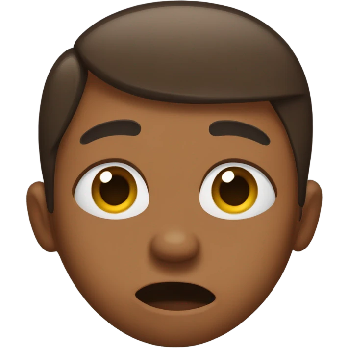 Face palm brown emoji