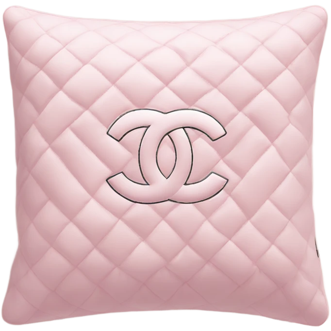 Chanel pillow light pink emoji