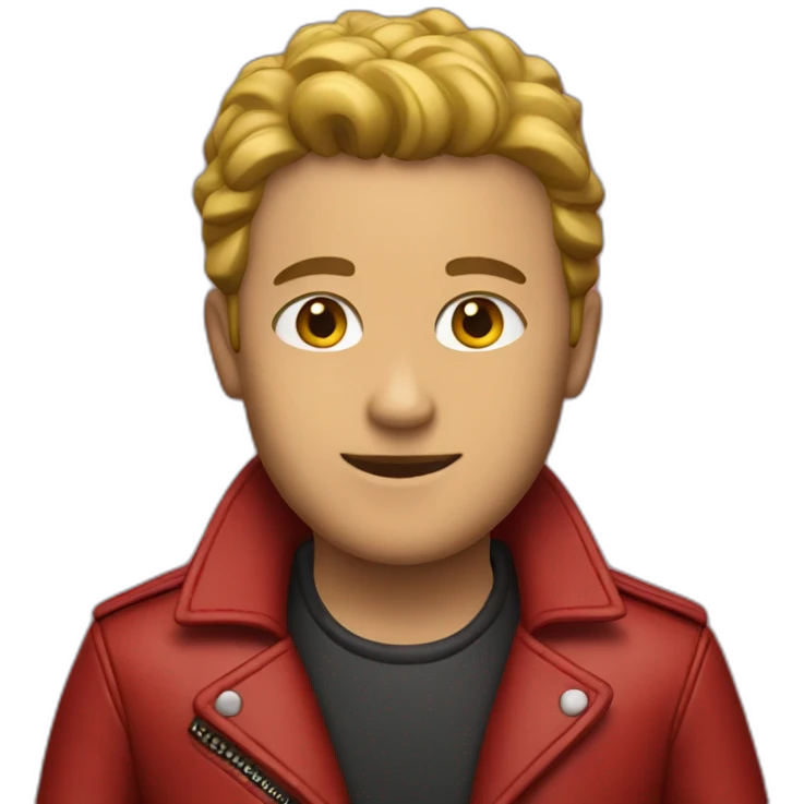 red leather jacket emoji