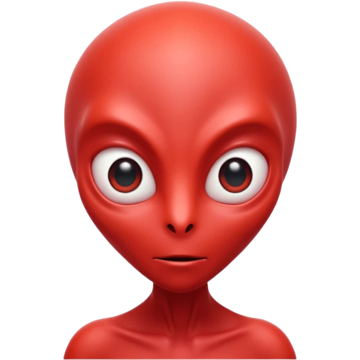 red alien emoji
