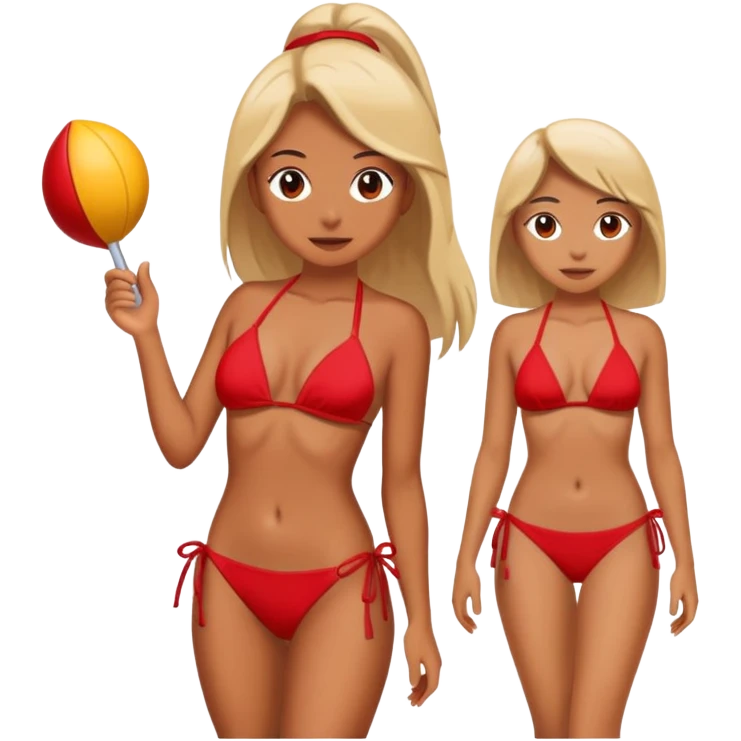 Red bikini emoji