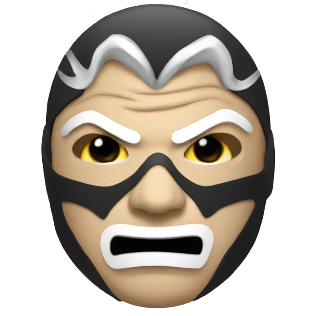 wrestler mask emoji