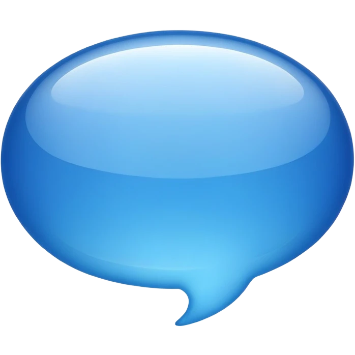 blue message bubble emoji