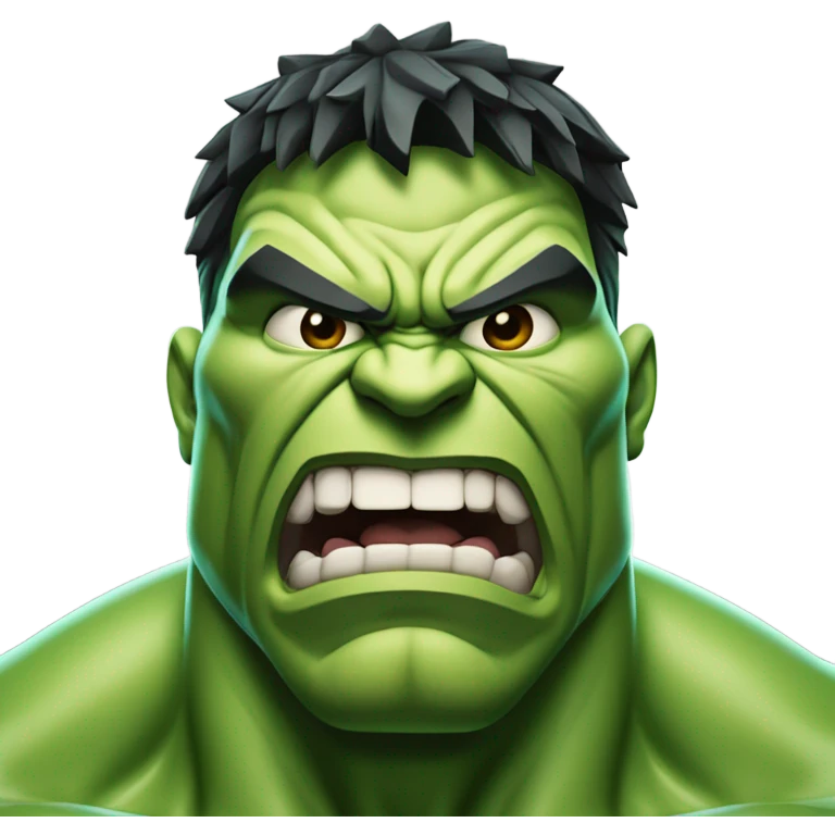 Thug Hulk face emoji