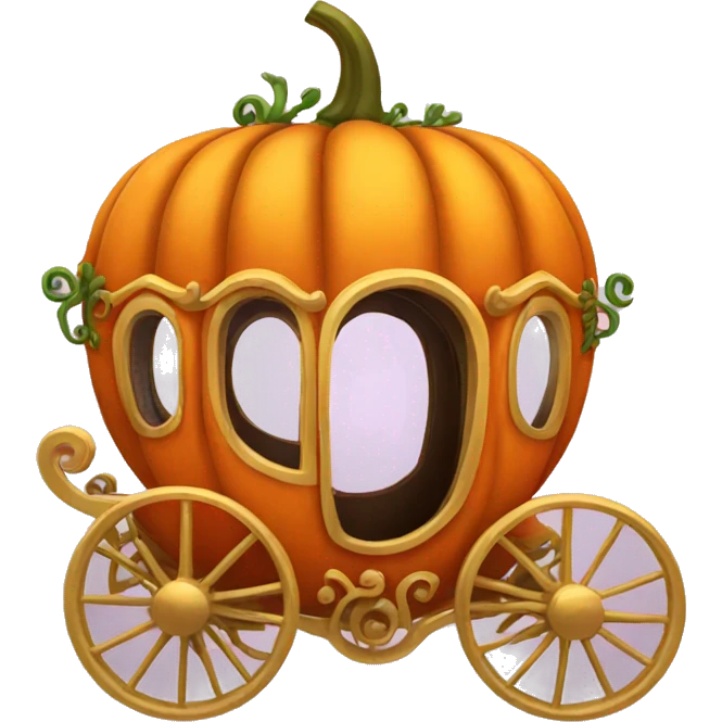 fancy pumpkin carriage  emoji
