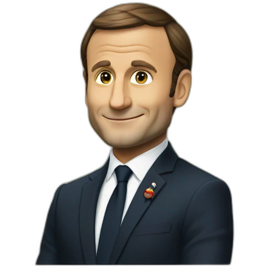 Macron sur tortue emoji