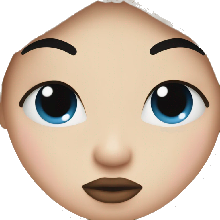 Kiss face emoji