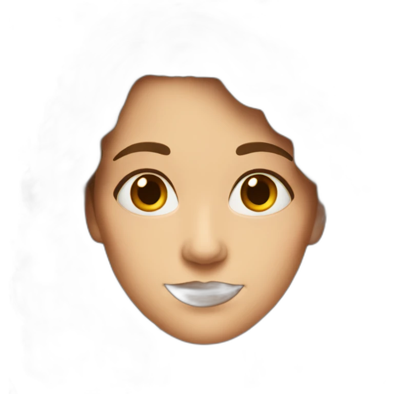 middle age woman with long brown hair emoji