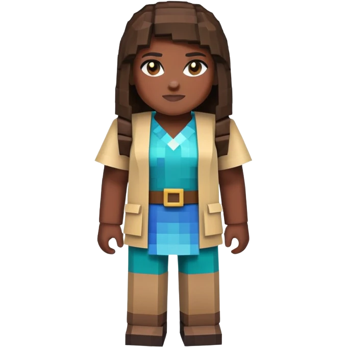 Danielle Brooks as a Minecraft character emoji