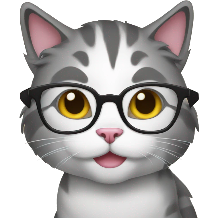 nerd cat emoji