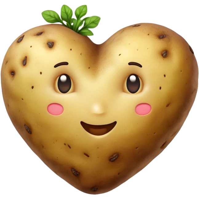heart-shaped potato 🥔❤️ emoji