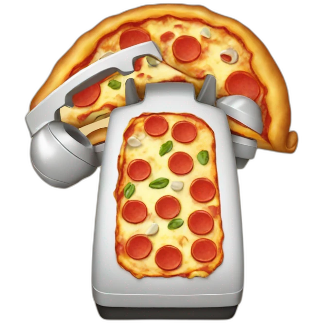telephone pizza emoji