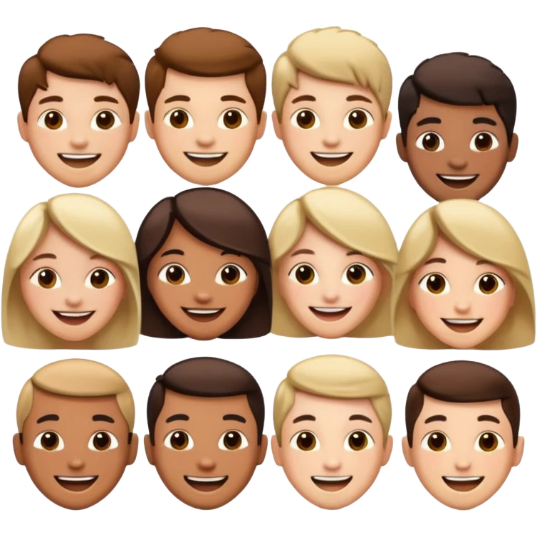 personas que aman con un corazon emoji