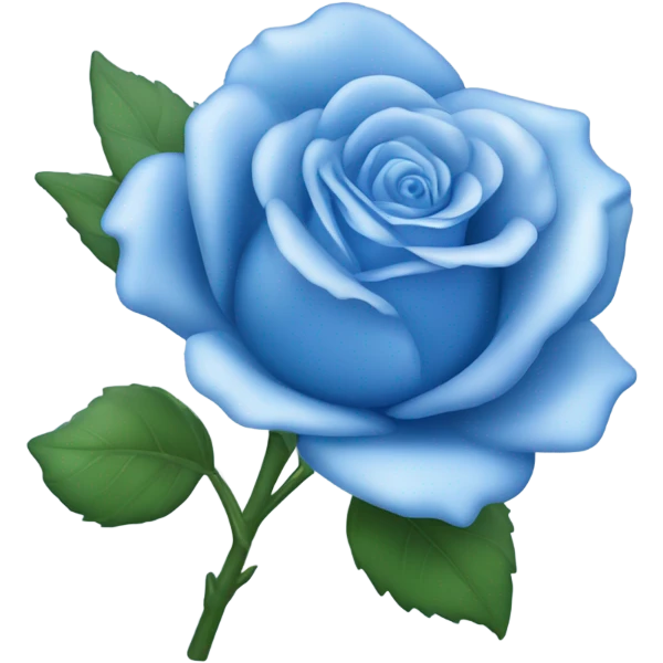 Blue rose emoji
