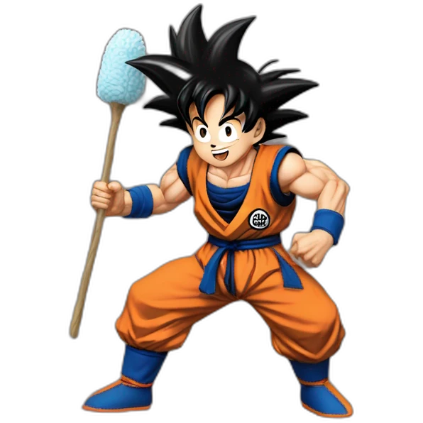 does goku clean nuts? emoji