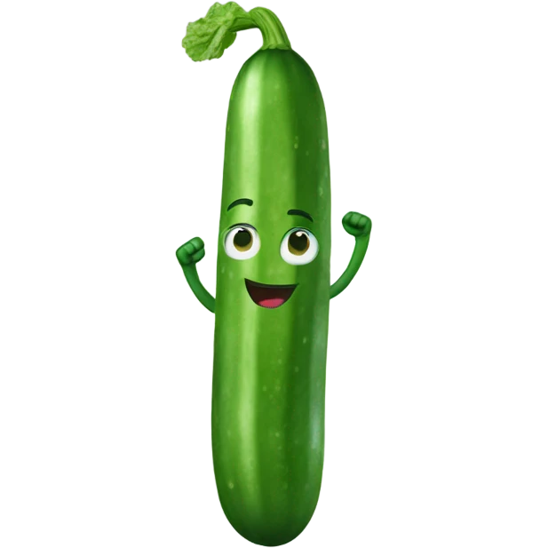 Cucumber dancing  emoji