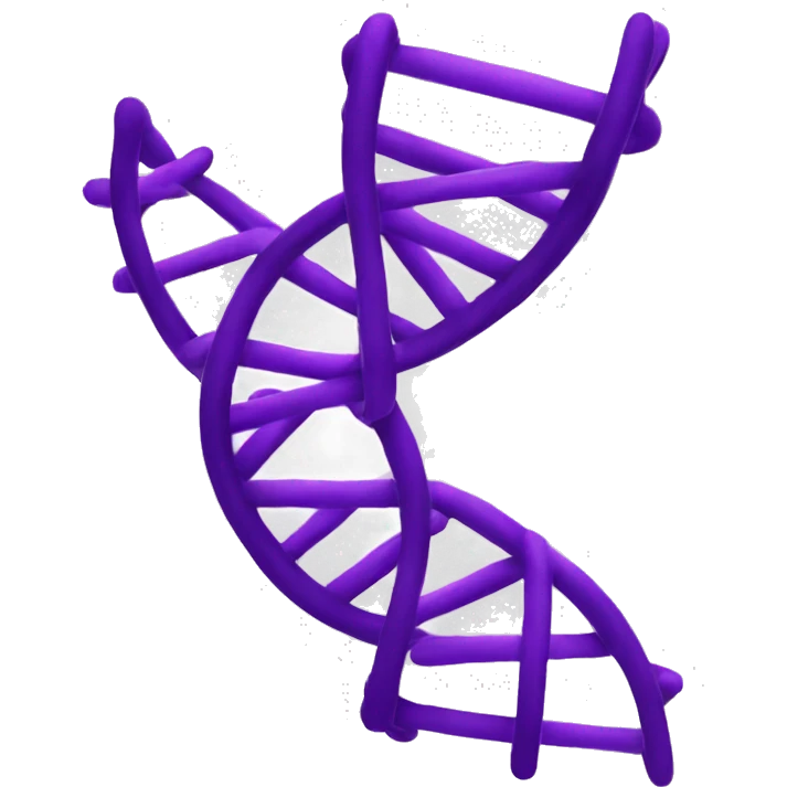Purple DNA double helix emoji