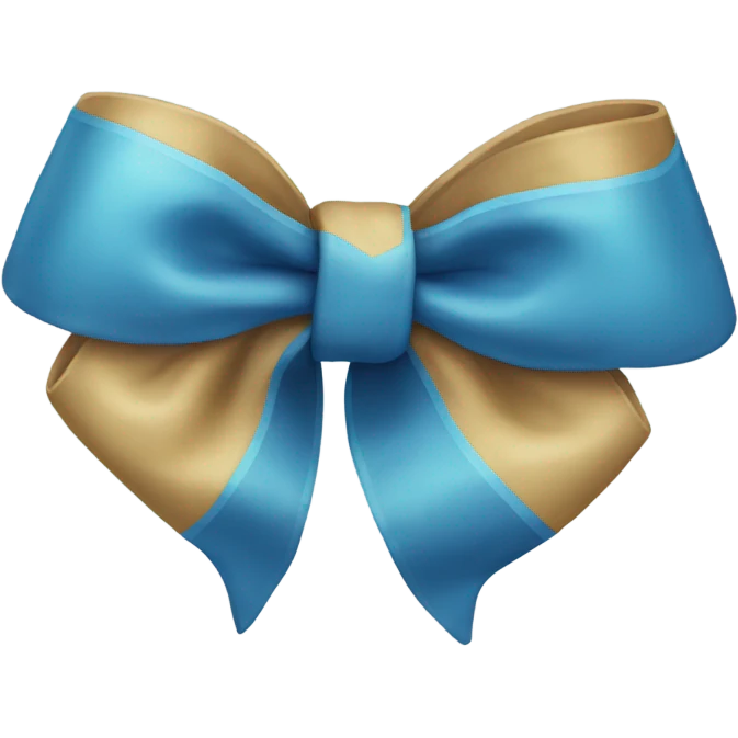 Blue bow emoji