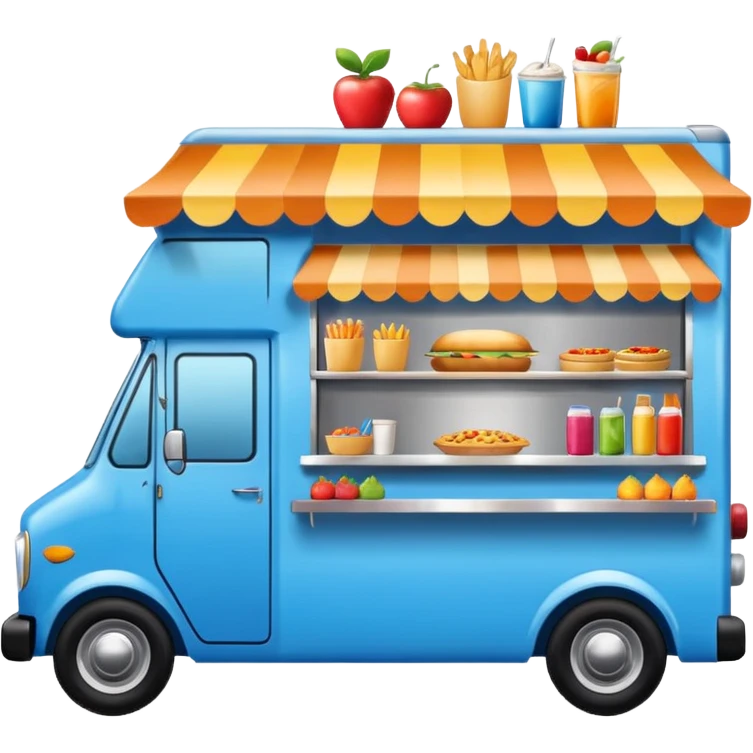 Festival Food Truck blue emoji