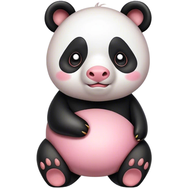 Panda piggy  emoji