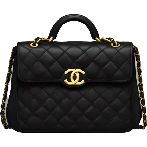 Black Chanel bag emoji