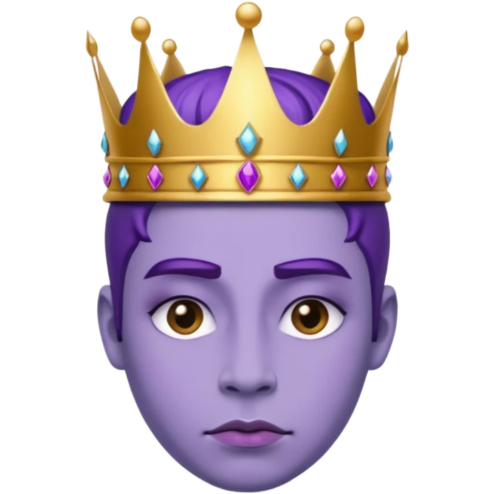 Purple royalty emoji