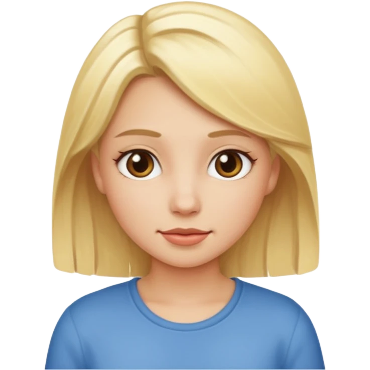 blond girl sucking emoji