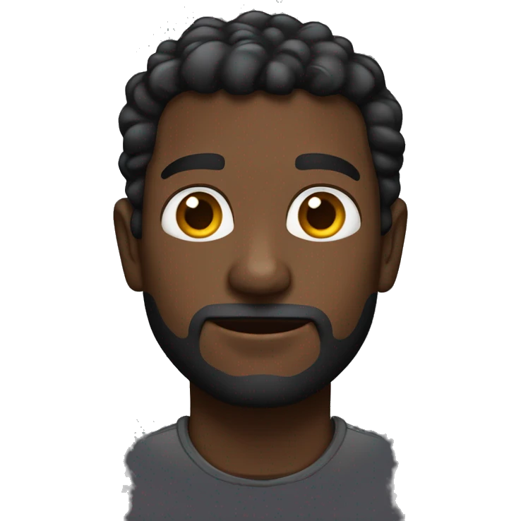 Hombre negro con pendinte  emoji