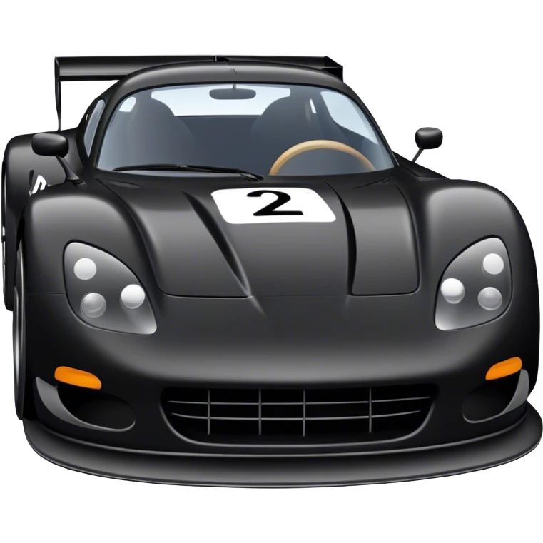 black race car emoji
