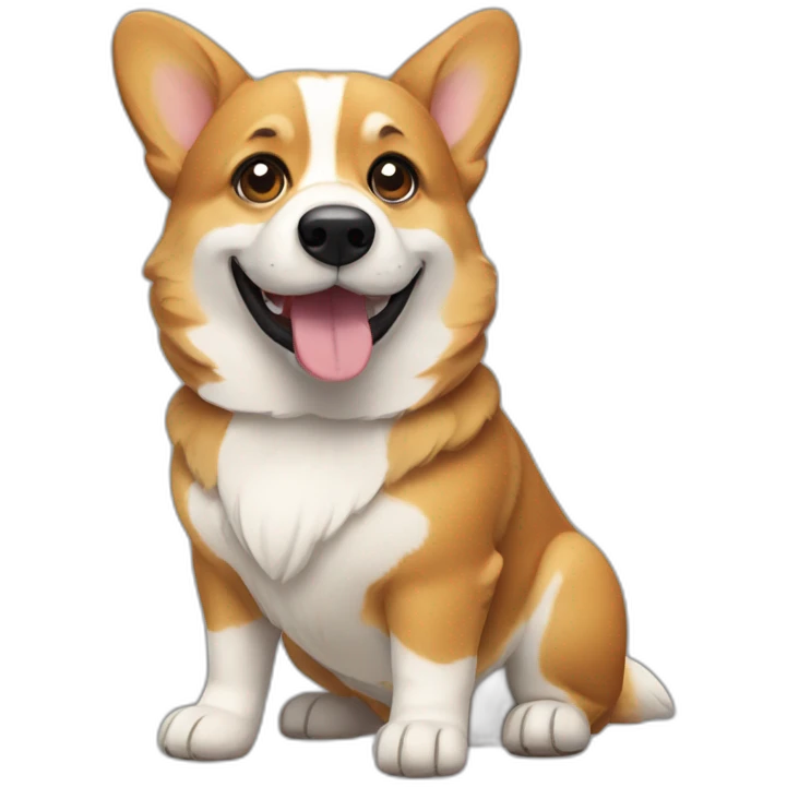 Sticky corgi emoji