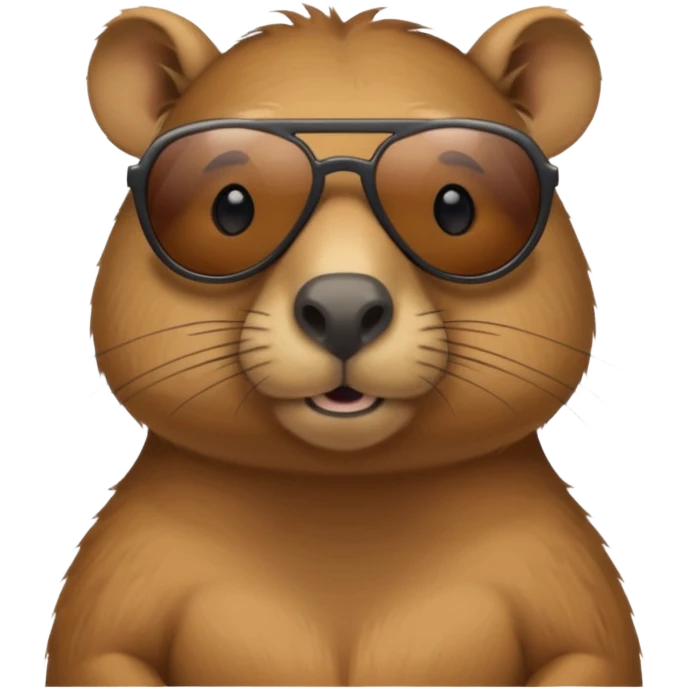 Capibara con lentes de sol emoji