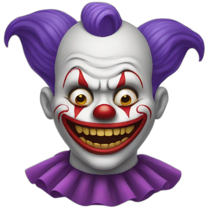 scary clown emoji
