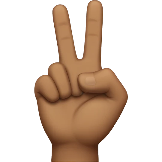 Scout hand three middle fingers up emoji