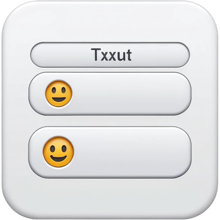 Text input with bold and italics buttons emoji